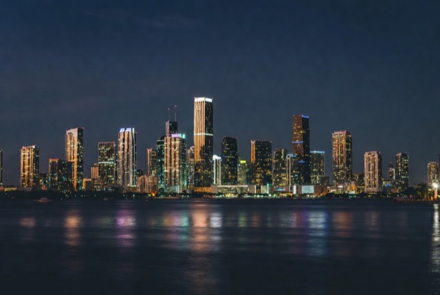 Miami at night